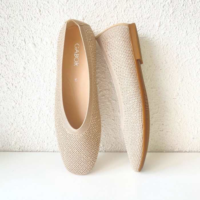 Gabor ガボール ニット バレエシューズ 25cm〜27.5cm 大きいサイズ